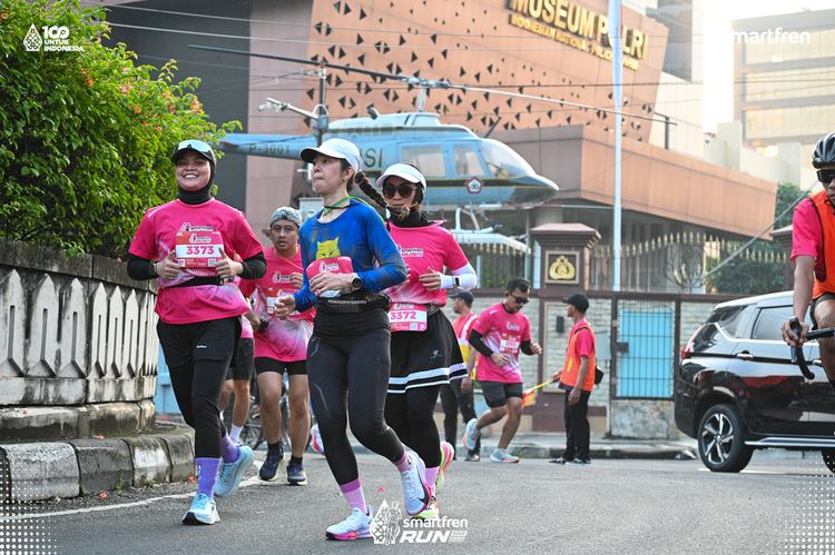 Race photo from Smartfren Run 2025 