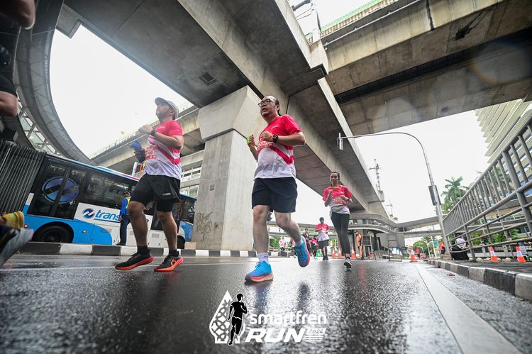 Race photo from Smartfren Run 2024