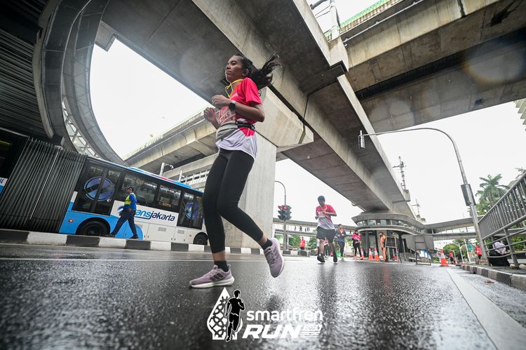 Race photo from Smartfren Run 2024