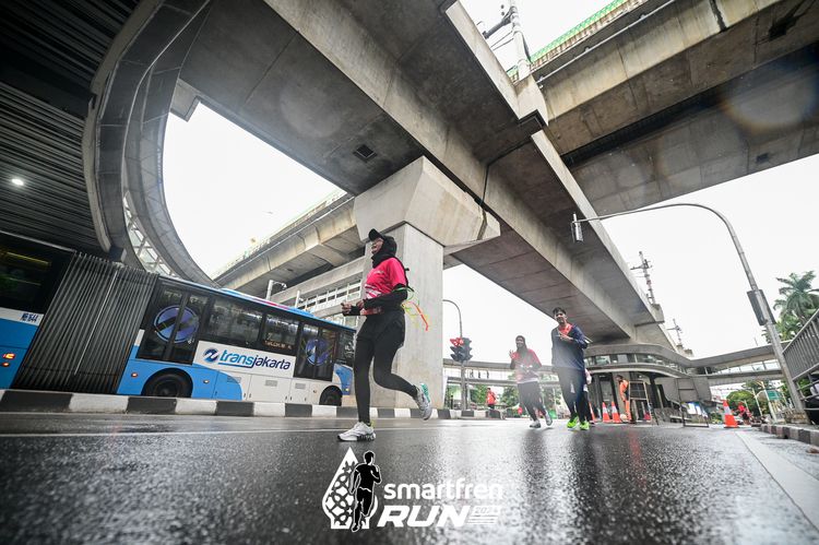 Race photo from Smartfren Run 2024