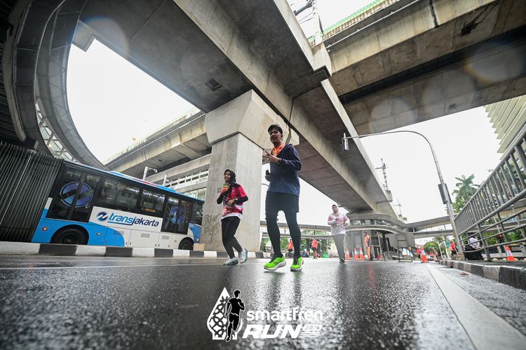 Race photo from Smartfren Run 2024