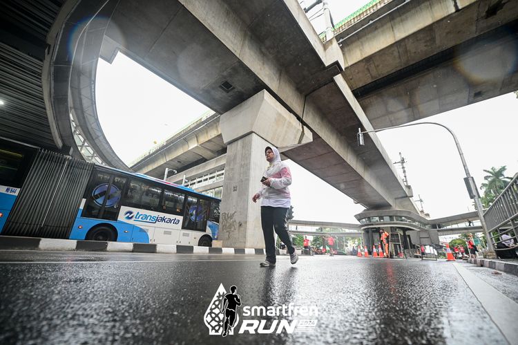 Race photo from Smartfren Run 2024