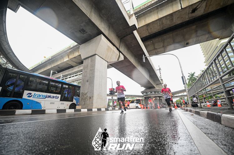 Race photo from Smartfren Run 2024
