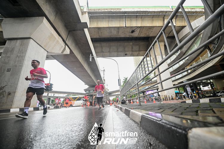Race photo from Smartfren Run 2024