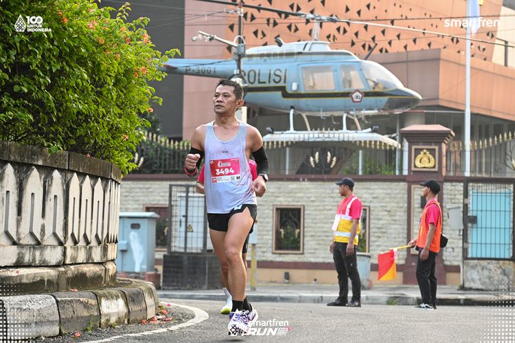 Race photo from Smartfren Run 2025 