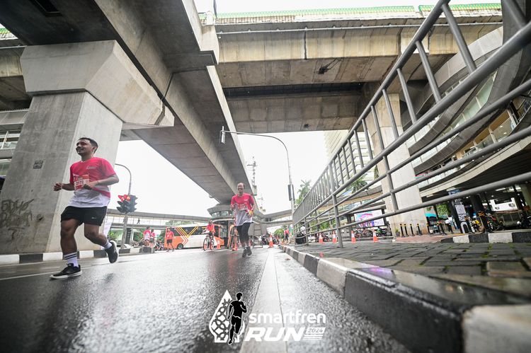 Race photo from Smartfren Run 2024
