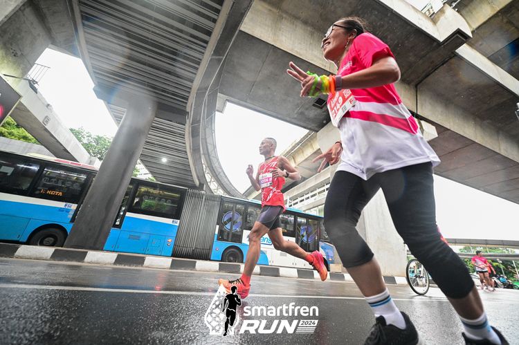 Race photo from Smartfren Run 2024