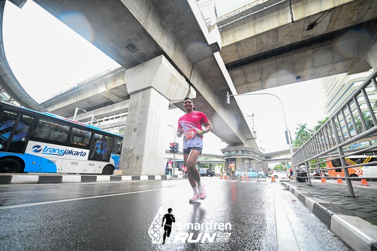Race photo from Smartfren Run 2024