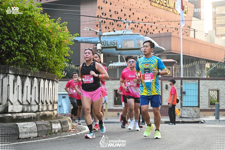 Race photo from Smartfren Run 2025 