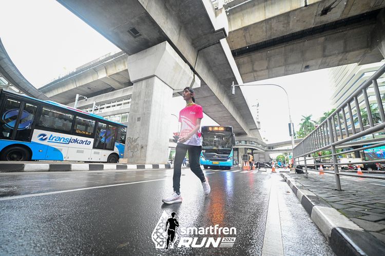 Race photo from Smartfren Run 2024