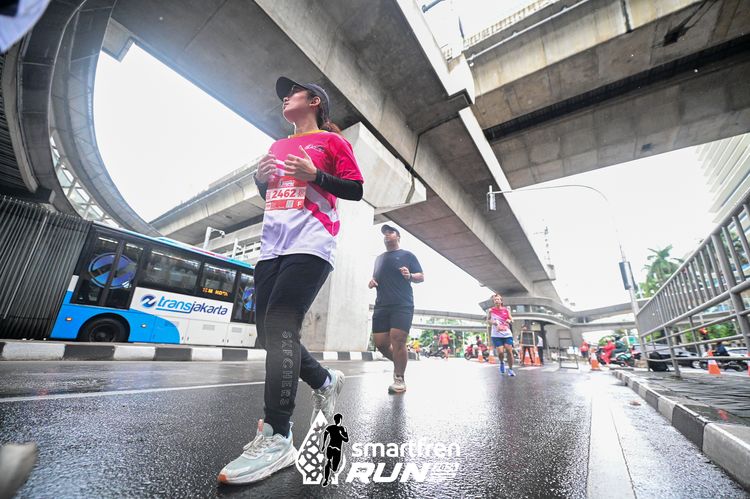 Race photo from Smartfren Run 2024
