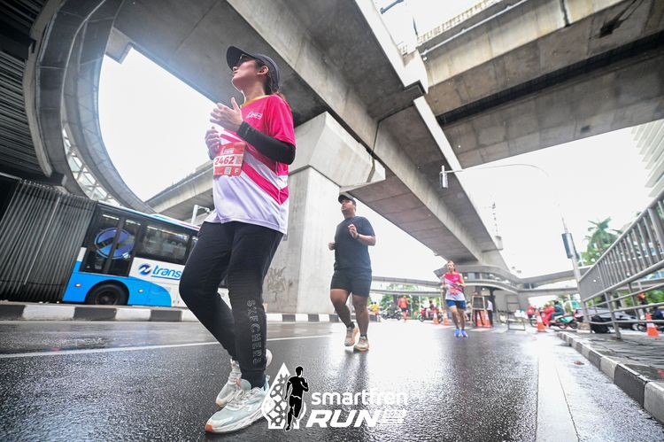 Race photo from Smartfren Run 2024