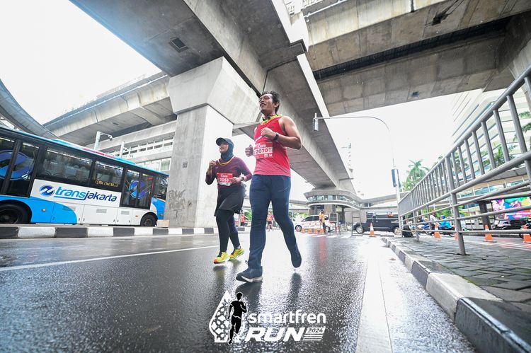 Race photo from Smartfren Run 2024