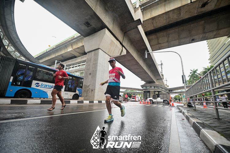Race photo from Smartfren Run 2024