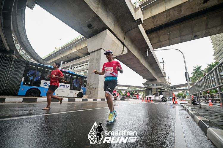 Race photo from Smartfren Run 2024