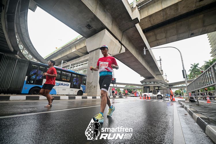 Race photo from Smartfren Run 2024