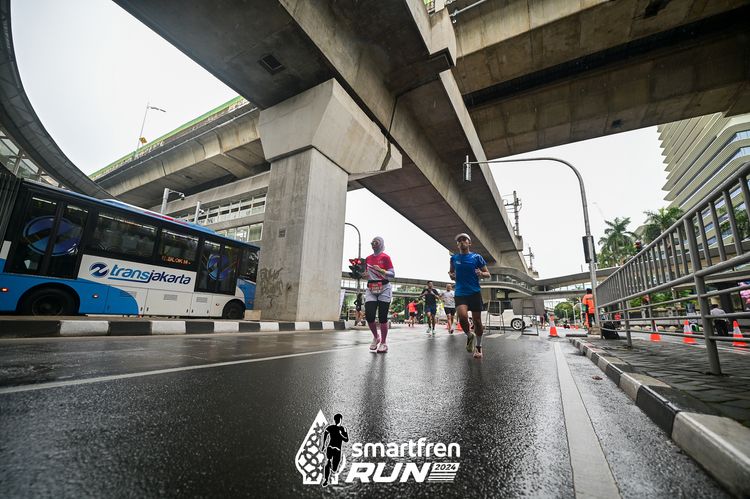 Race photo from Smartfren Run 2024