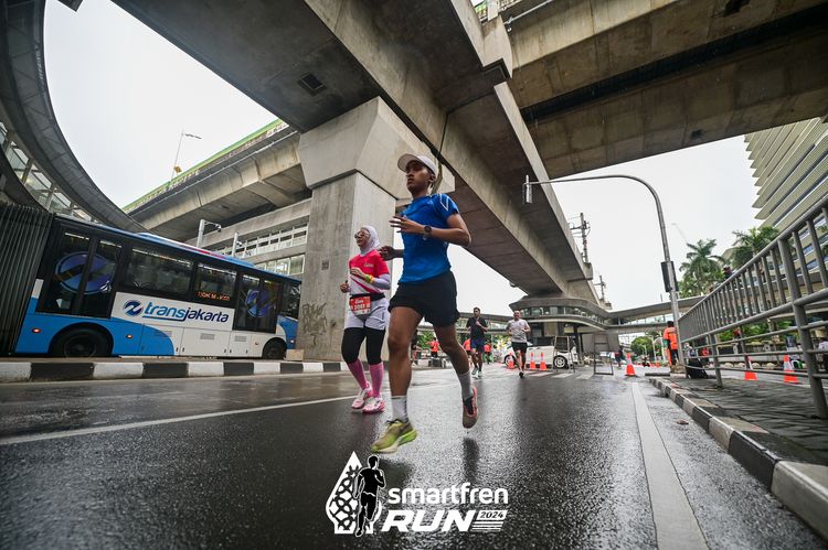 Race photo from Smartfren Run 2024