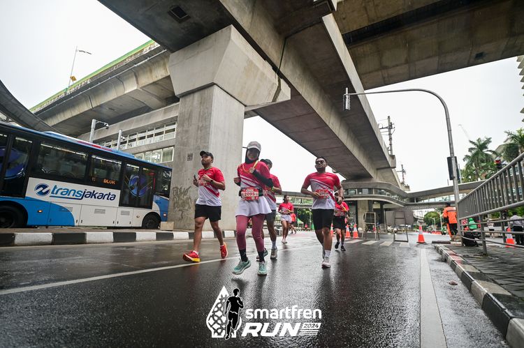 Race photo from Smartfren Run 2024
