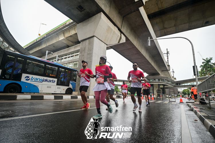 Race photo from Smartfren Run 2024