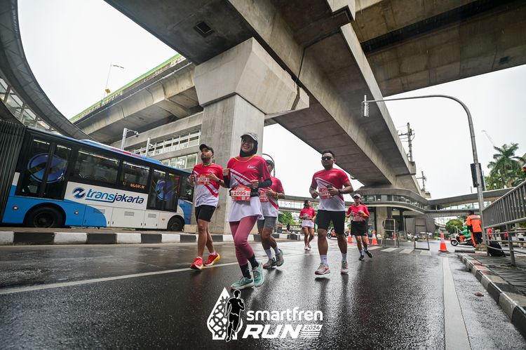 Race photo from Smartfren Run 2024