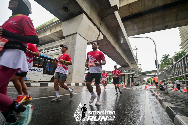 Race photo from Smartfren Run 2024