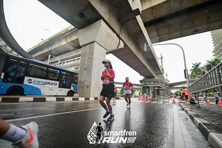 Race photo from Smartfren Run 2024