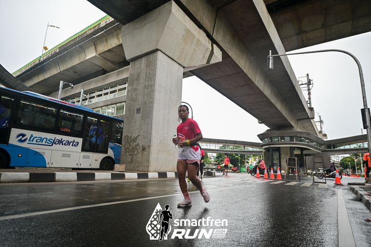 Race photo from Smartfren Run 2024