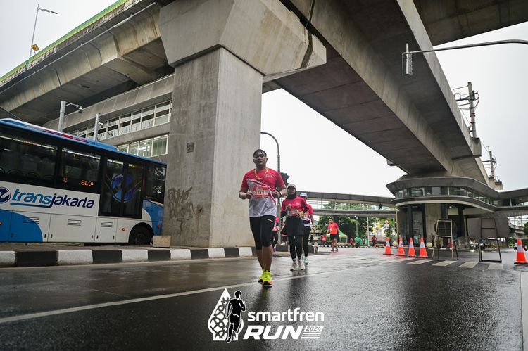 Race photo from Smartfren Run 2024