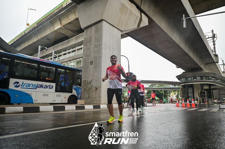 Race photo from Smartfren Run 2024