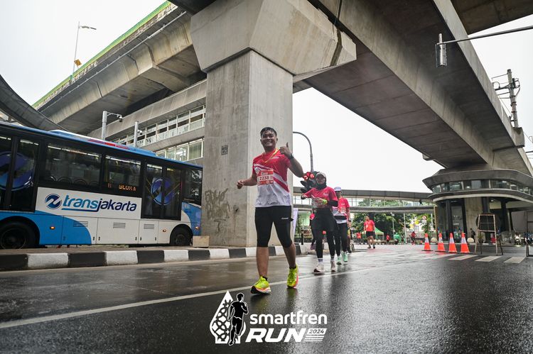 Race photo from Smartfren Run 2024