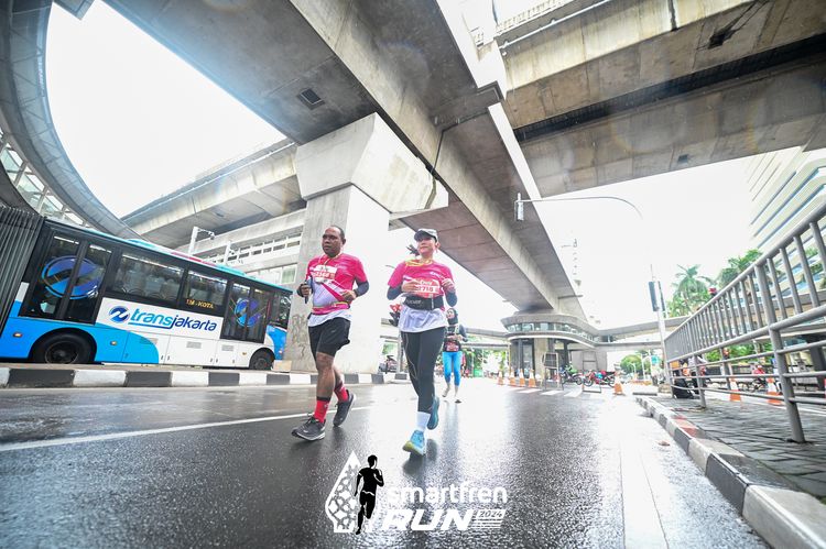 Race photo from Smartfren Run 2024