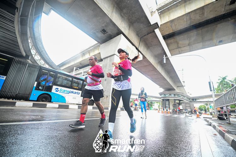 Race photo from Smartfren Run 2024