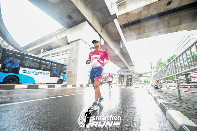 Race photo from Smartfren Run 2024