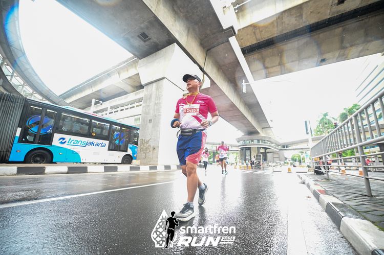 Race photo from Smartfren Run 2024