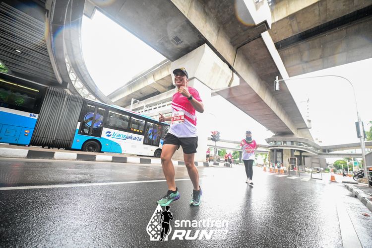 Race photo from Smartfren Run 2024