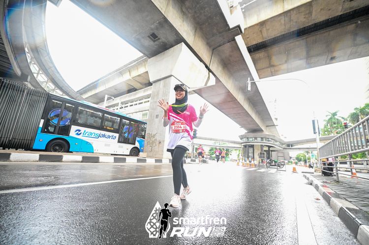 Race photo from Smartfren Run 2024