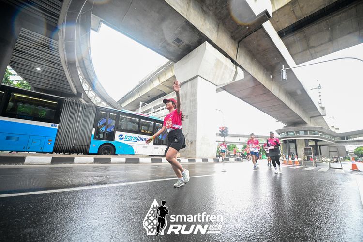Race photo from Smartfren Run 2024