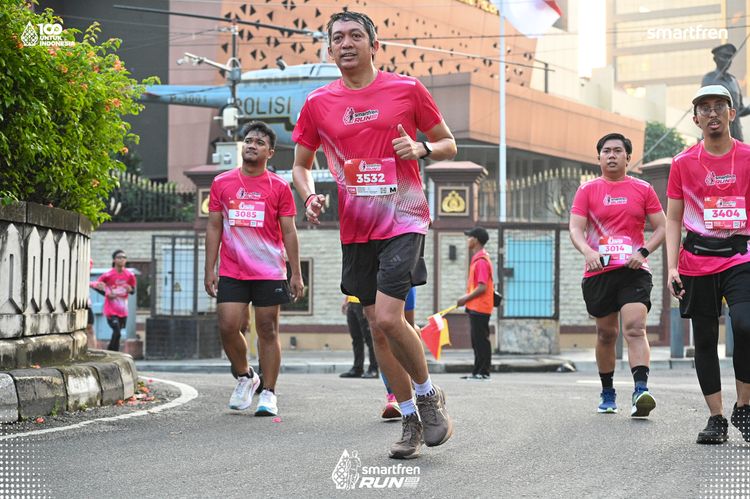Race photo from Smartfren Run 2025 