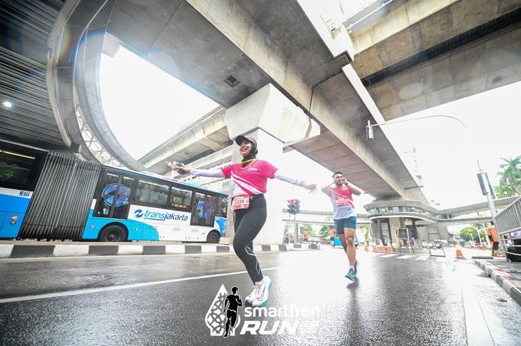 Race photo from Smartfren Run 2024