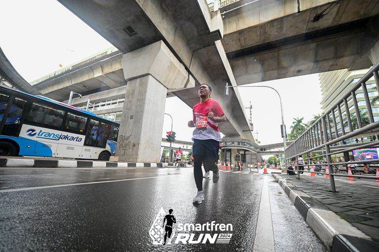 Race photo from Smartfren Run 2024