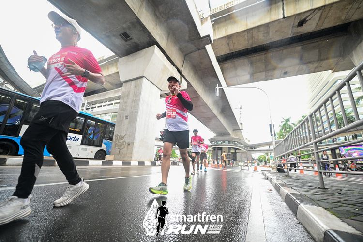 Race photo from Smartfren Run 2024