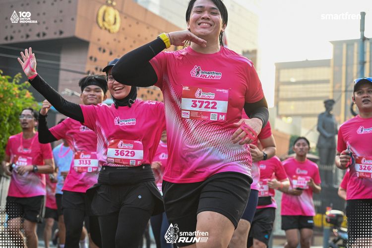 Race photo from Smartfren Run 2025 