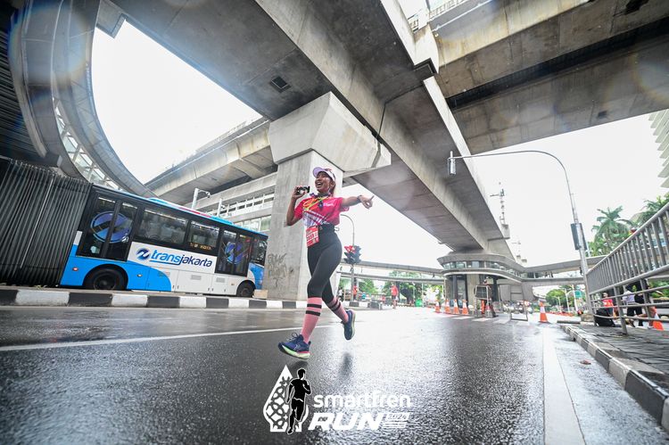 Race photo from Smartfren Run 2024