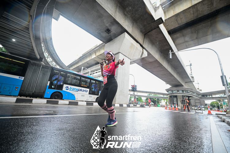 Race photo from Smartfren Run 2024
