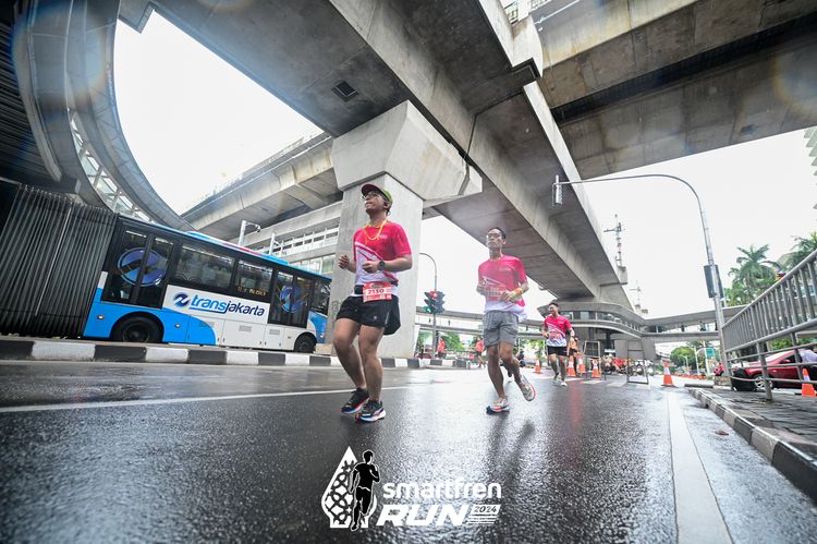 Race photo from Smartfren Run 2024