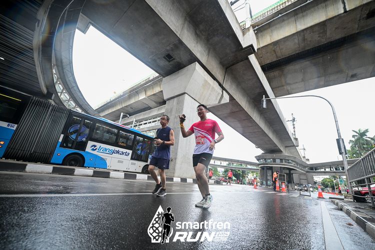 Race photo from Smartfren Run 2024