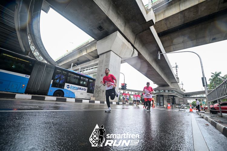 Race photo from Smartfren Run 2024