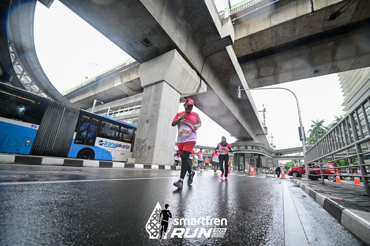 Race photo from Smartfren Run 2024