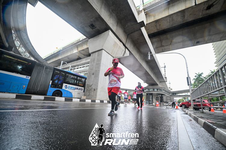 Race photo from Smartfren Run 2024